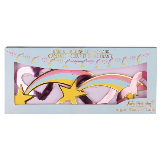 Great Pretenders Party Supplies - Garland - Hearts & Shooting Stars-Mountain Baby