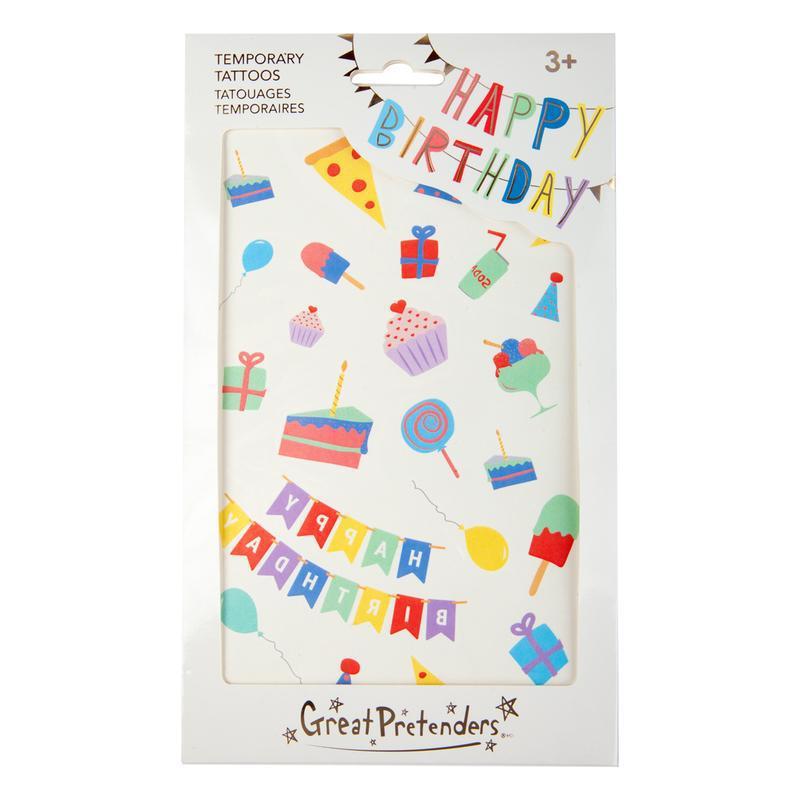Great Pretenders Party Supplies - Temporary Tattoos - Happy Birthday-Mountain Baby