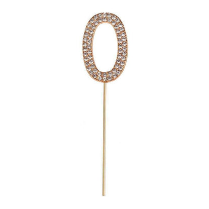 Great Pretenders Party Supplies - Cupcake Toppers - Rhinestone Numbers-Mountain Baby