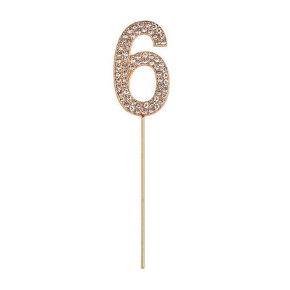 Great Pretenders Party Supplies - Cupcake Toppers - Rhinestone Numbers-Mountain Baby