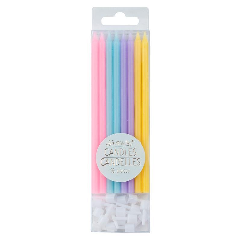 Great Pretenders Party Supplies - Candles - Rainbow 16pc-Mountain Baby