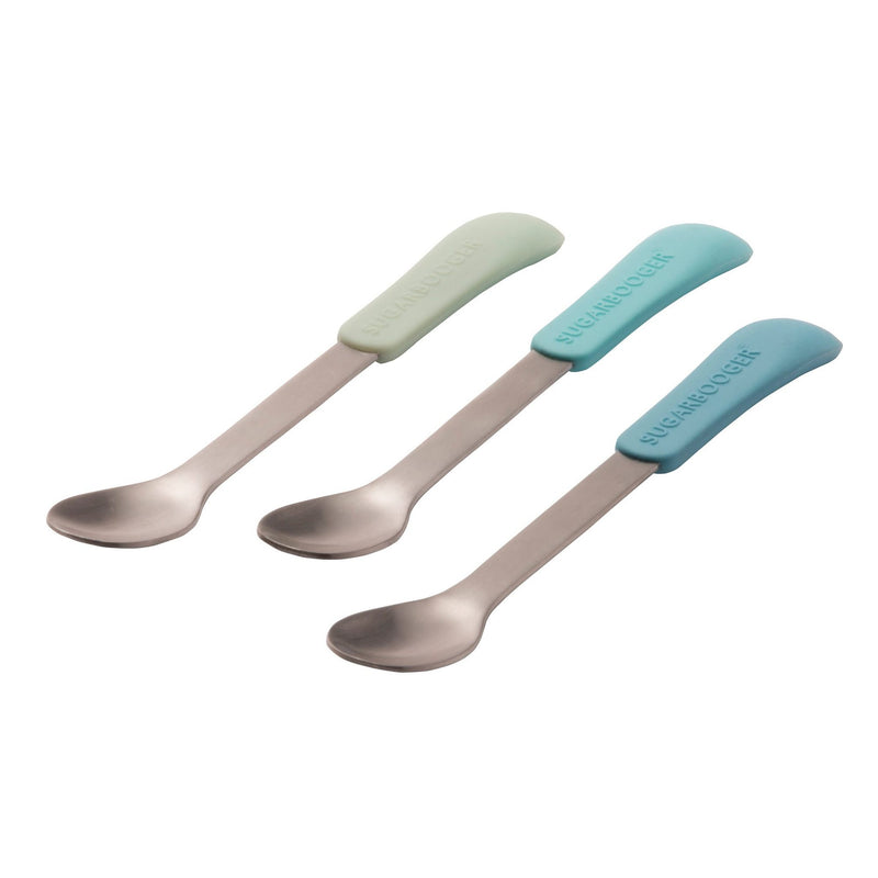 ORE Good Lunch Lil Bitty Spoons 3pk - Baby Blue-Mountain Baby