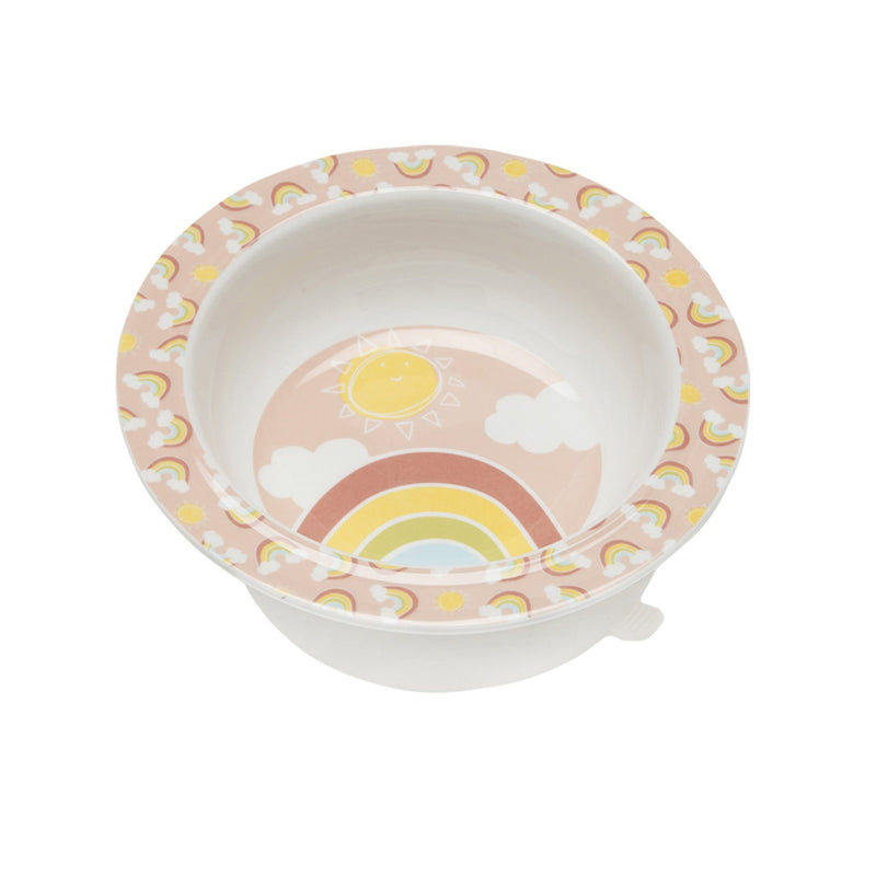 ORE Good Lunch Suction Bowl - Rainbows & Sunshine-Mountain Baby