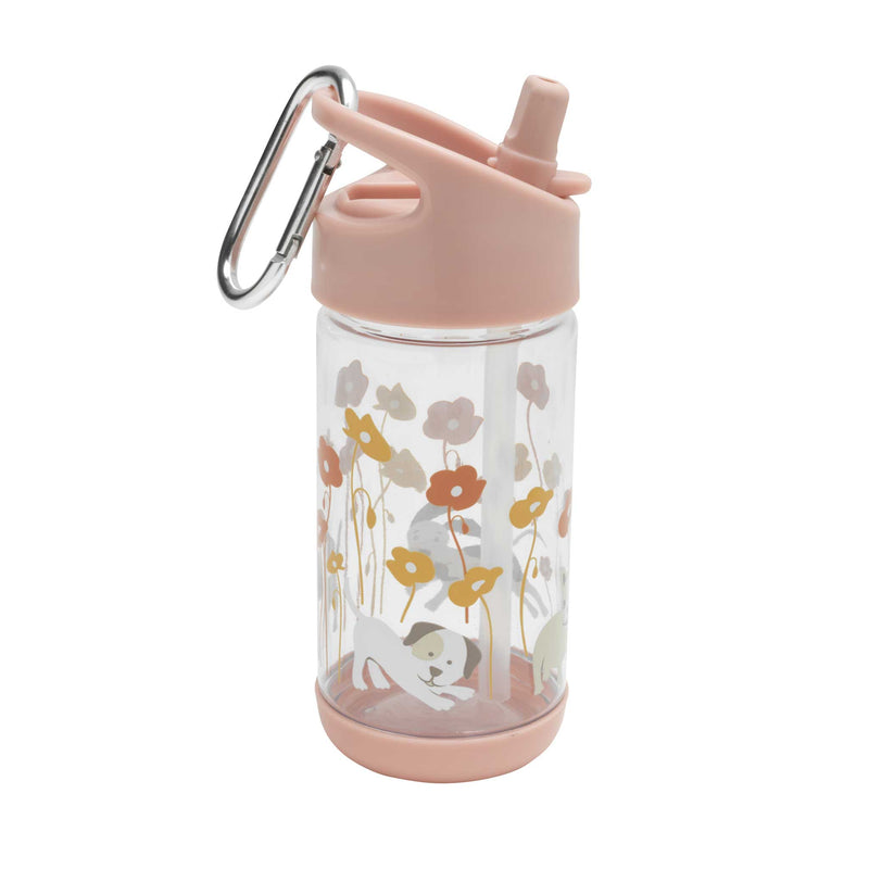 ORE Good Lunch Flip N Sip Drink Bottle - Puppies & Poppies-Mountain Baby