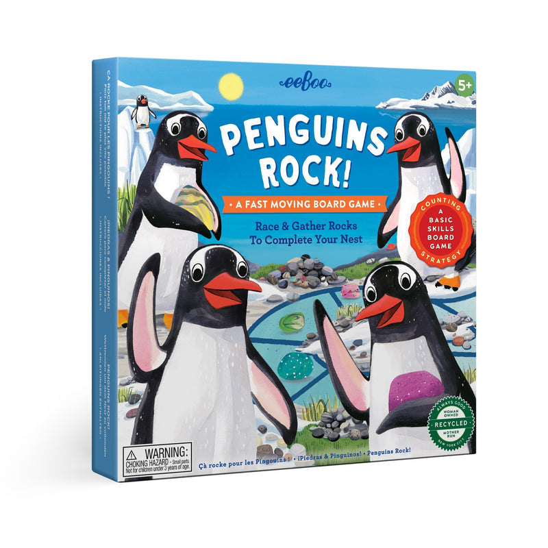 Eeboo Game - Penguins Rock!-Mountain Baby