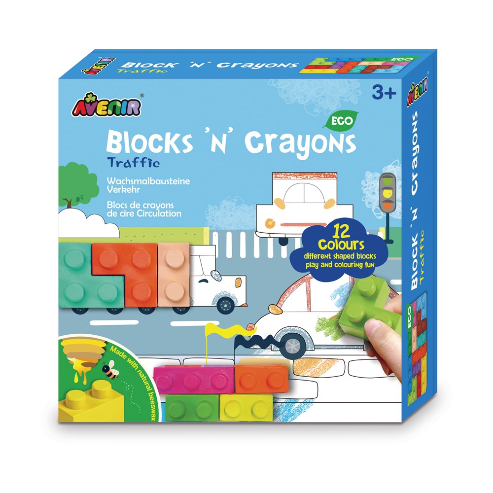 Avenir Blocks & Crayons - Traffic-Mountain Baby