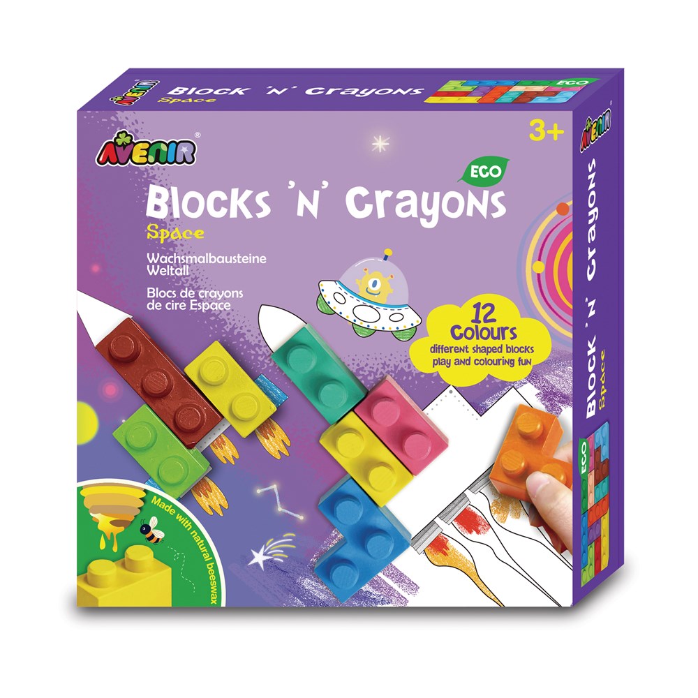Avenir Blocks & Crayons - Space-Mountain Baby