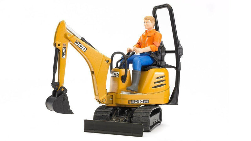 Bruder JCB Micro Excavator 8010 CTS and Man-Mountain Baby