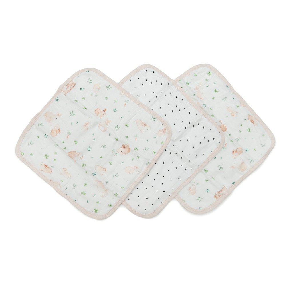 LouLou Lollipop Washcloths 3pk - Bunny Meadow-Mountain Baby