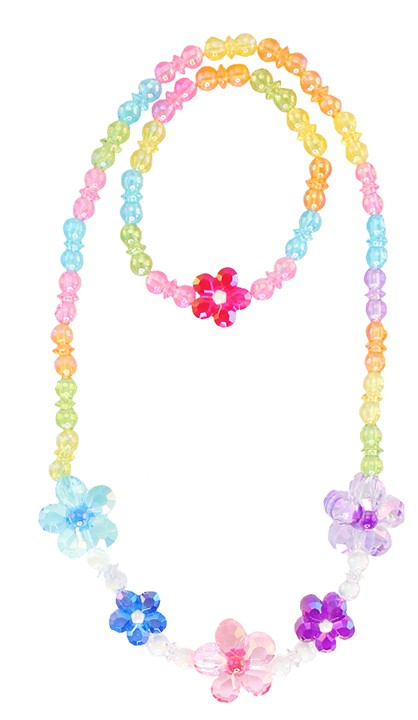 Great Pretenders Jewelry - Blooming Beads Necklace & Bracelet Set-Mountain Baby