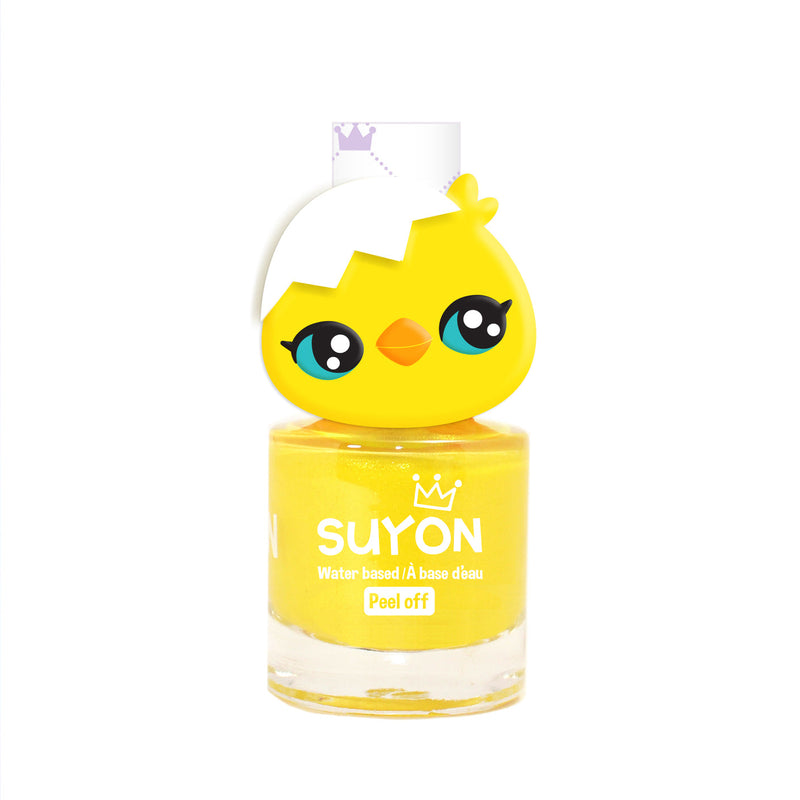 Suyon Water-Based Nail Polish & Ring - Chick Pearl Yellow-Mountain Baby