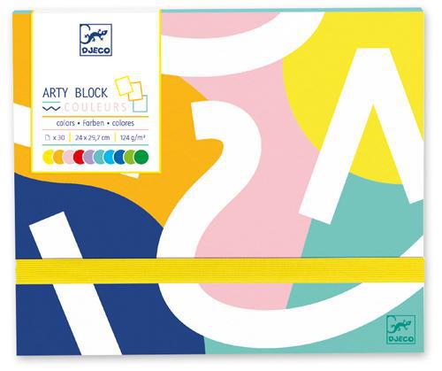 Djeco Arty Block Coloured Paper Pad-Mountain Baby