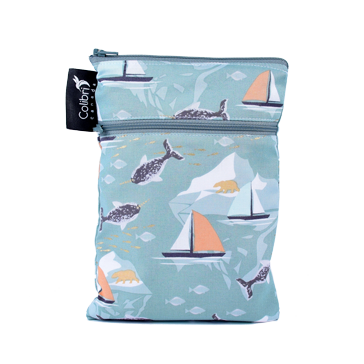 Colibri Double Duty Wet Bag - Mini - Narwhal-Mountain Baby
