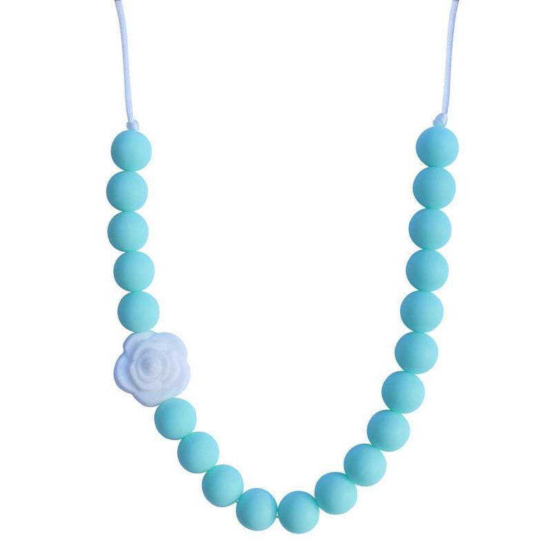 Munchables Bead Necklace - Sea Foam Rose-Mountain Baby