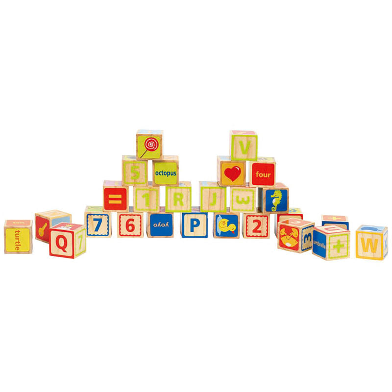 Hape Alphabet Blocks-Mountain Baby