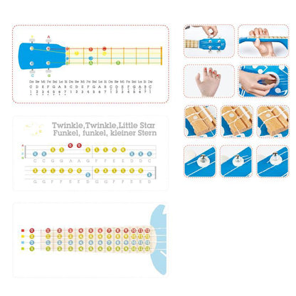 Hape Rock Star Ukelele - Blue-Mountain Baby