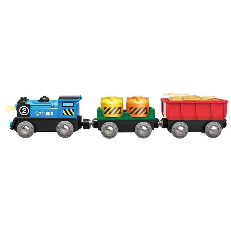 Hape Train Set - Battery Powered Rolling Stock Set-Mountain Baby