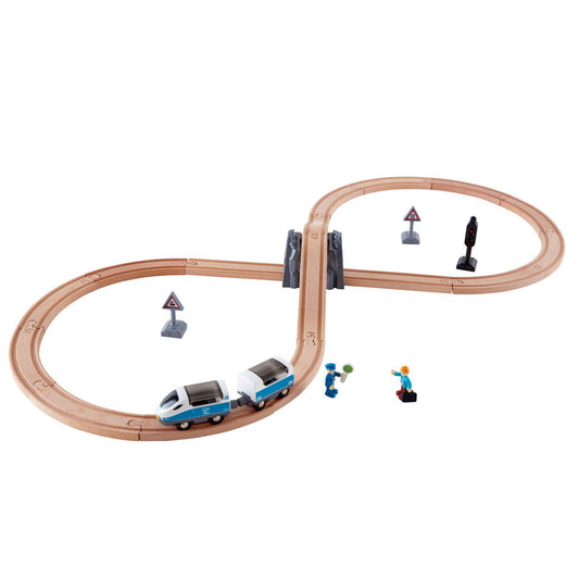 Hape Train Set - Passenger Train Set-Mountain Baby