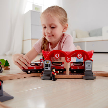 Hape Train Set - Busy City Rail Set-Mountain Baby