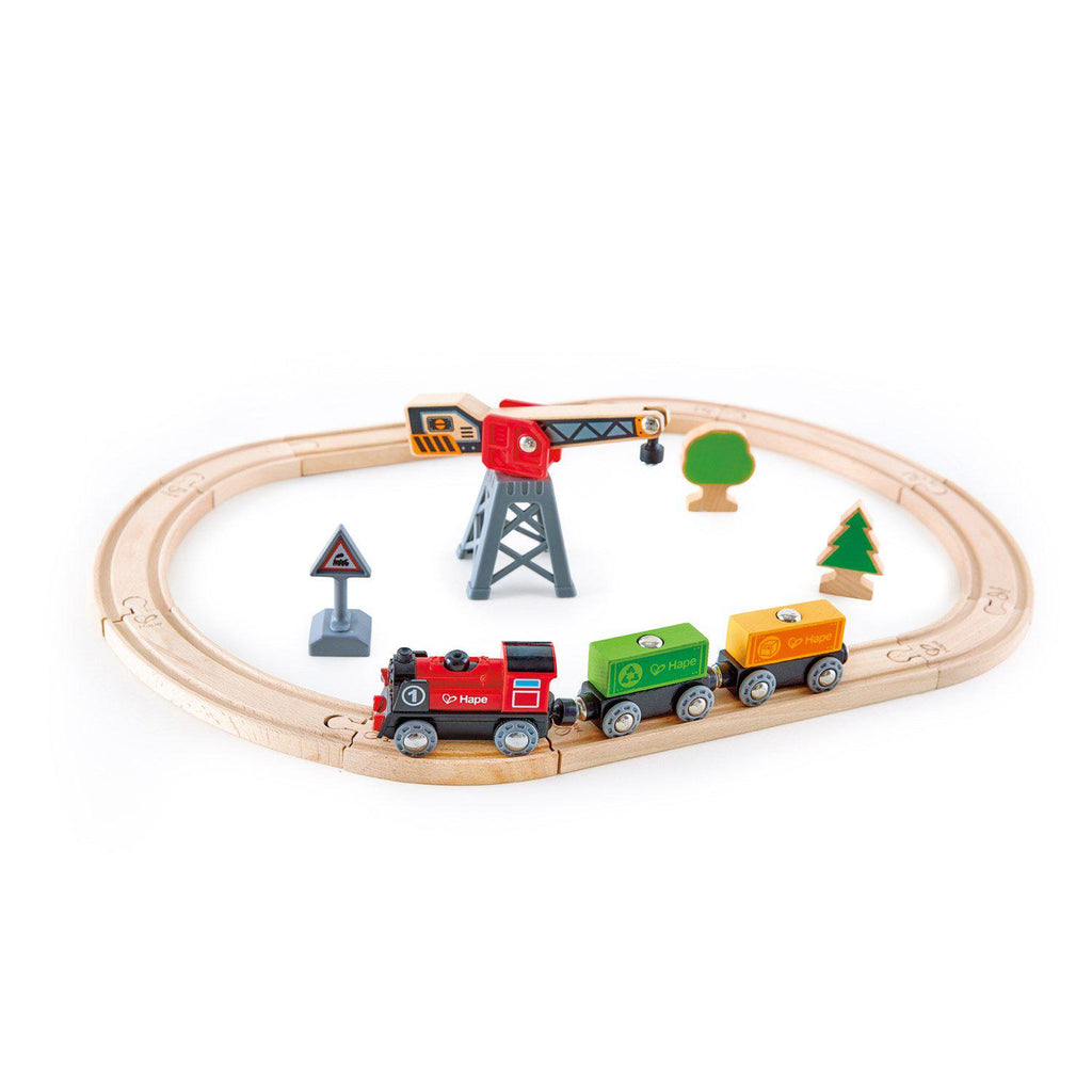 Hape Train Set - Cargo Delivery Loop Kit-Mountain Baby