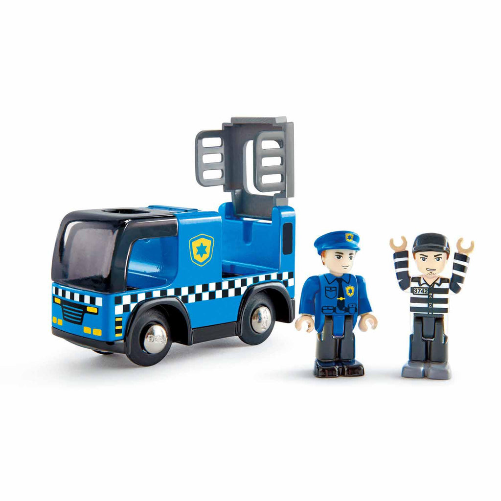 Hape Train Set - Police Car With Siren-Mountain Baby