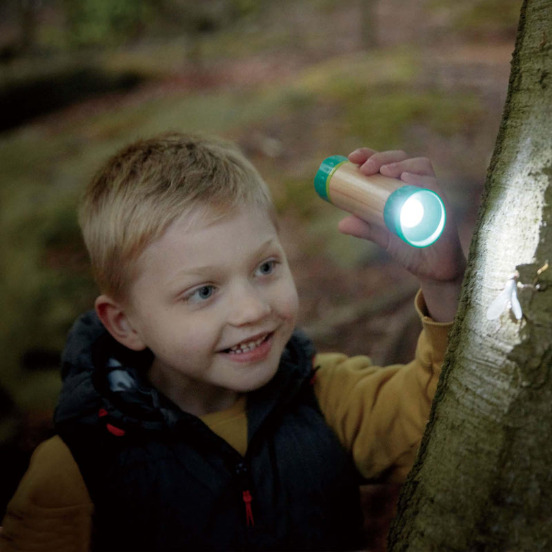 Hape Nature Hand Powered Flashlight-Mountain Baby