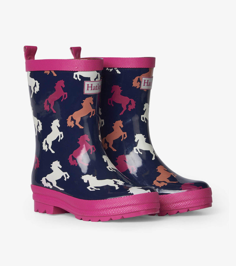 Hatley Rain Boots - Playful Horses-Mountain Baby