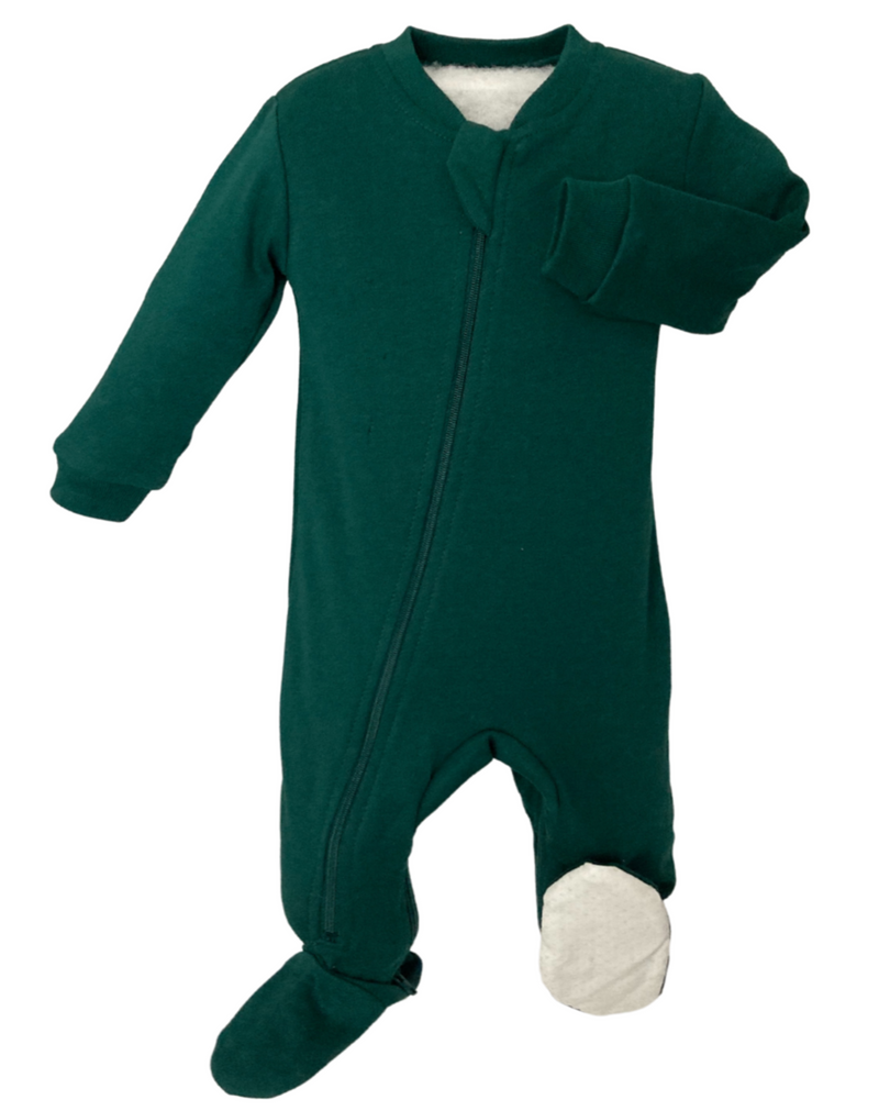 ZippyJamz Footed Coverall - Forest Calm-Mountain Baby