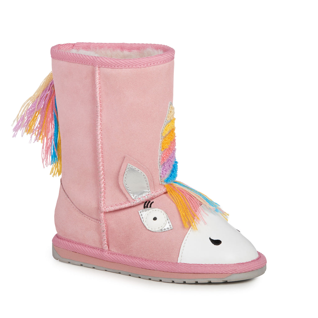 Emu Winter Boots - Magical Unicorn Walker - Pink-Mountain Baby