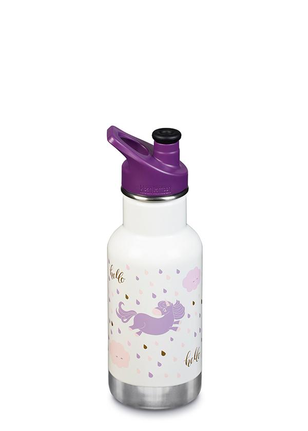 Klean Kanteen Kid Classic Sport Vacuum Insulated 12 oz. Water Bottle - Unicorns-Mountain Baby