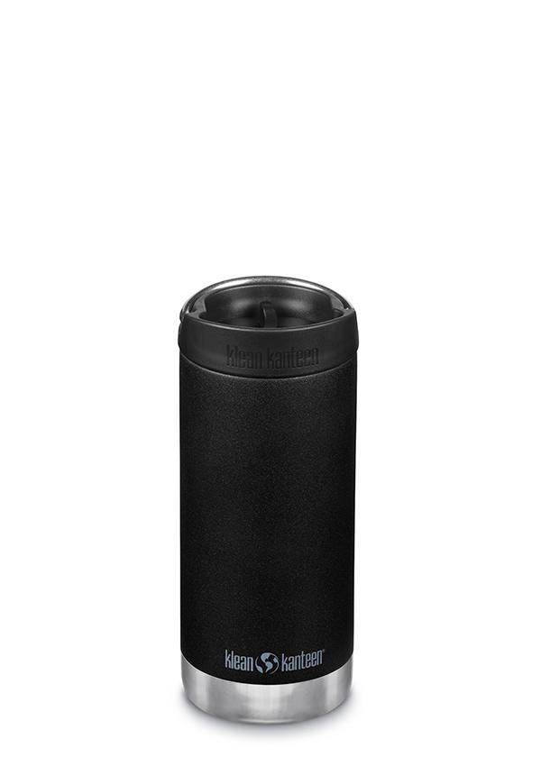 Klean Kanteen TKWide Vacuum Insulated 16 oz. Water Bottle - Cafe Cap - Black-Mountain Baby
