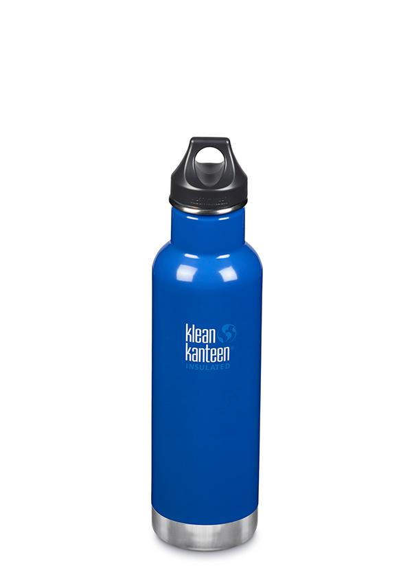 Klean Kanteen Classic Sport Vacuum Insulated 20 oz. Water Bottle - Loop Cap - Coastal Waters-Mountain Baby