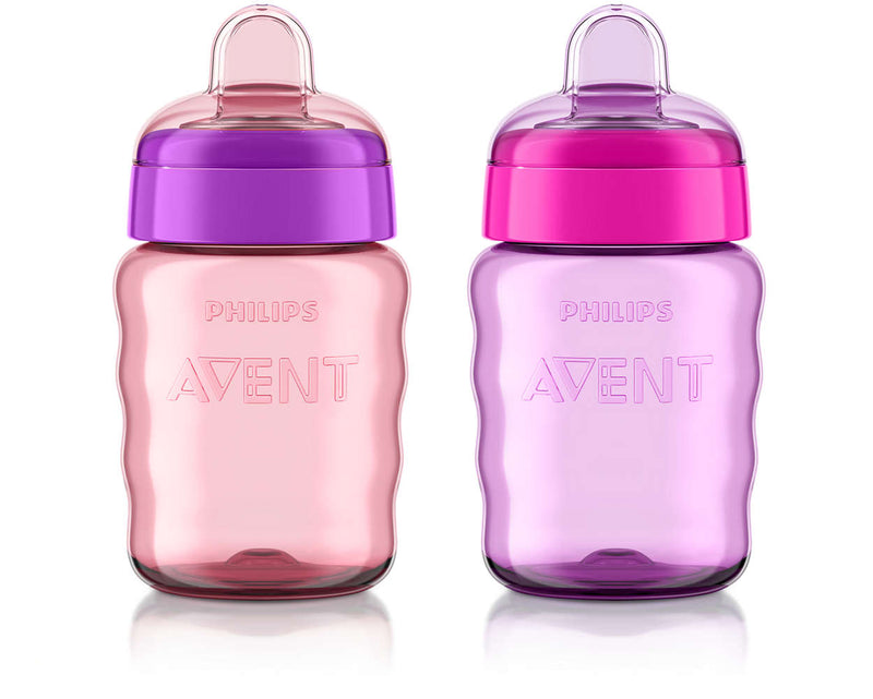 Philips Avent My Easy Sippy Cup - 9oz 2pk - Girl-Mountain Baby