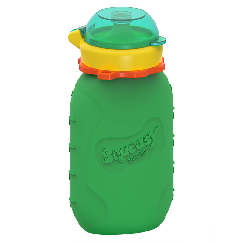 Squeasy Gear Food Pouch Snacker - 6oz - Green-Mountain Baby