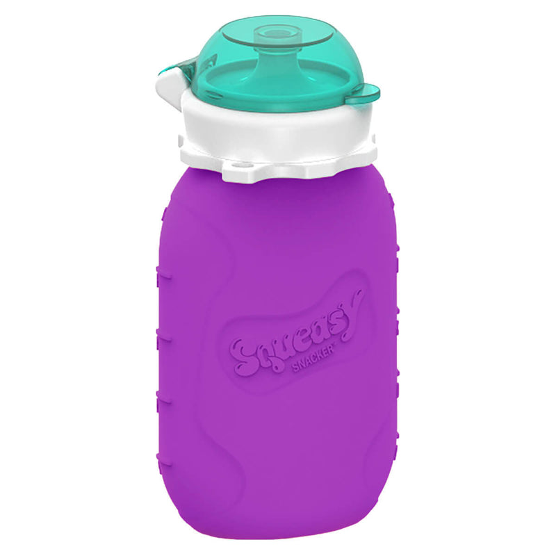 Squeasy Gear Food Pouch Snacker - 6oz - Purple-Mountain Baby