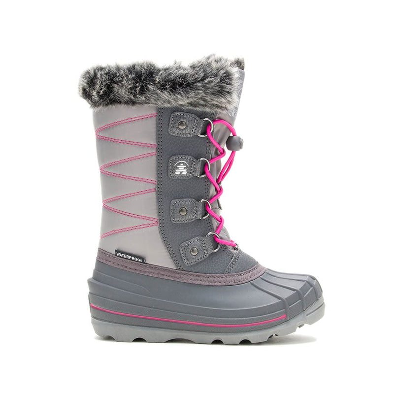 Kamik Snow Boot - Frostier - Grey/Pink-Mountain Baby