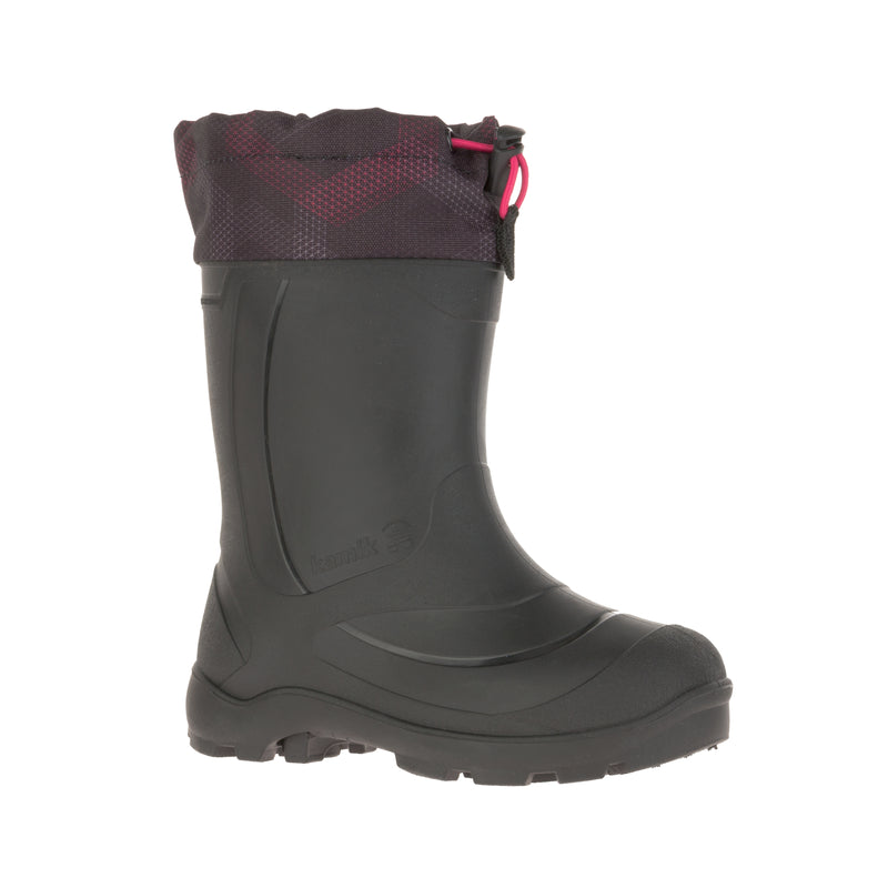 Kamik Snow Boot - Snobuster2 - Black/Red-Mountain Baby