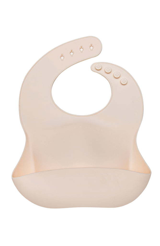 LouLou Lollipop Silicone Bib - Coconut Milk-Mountain Baby
