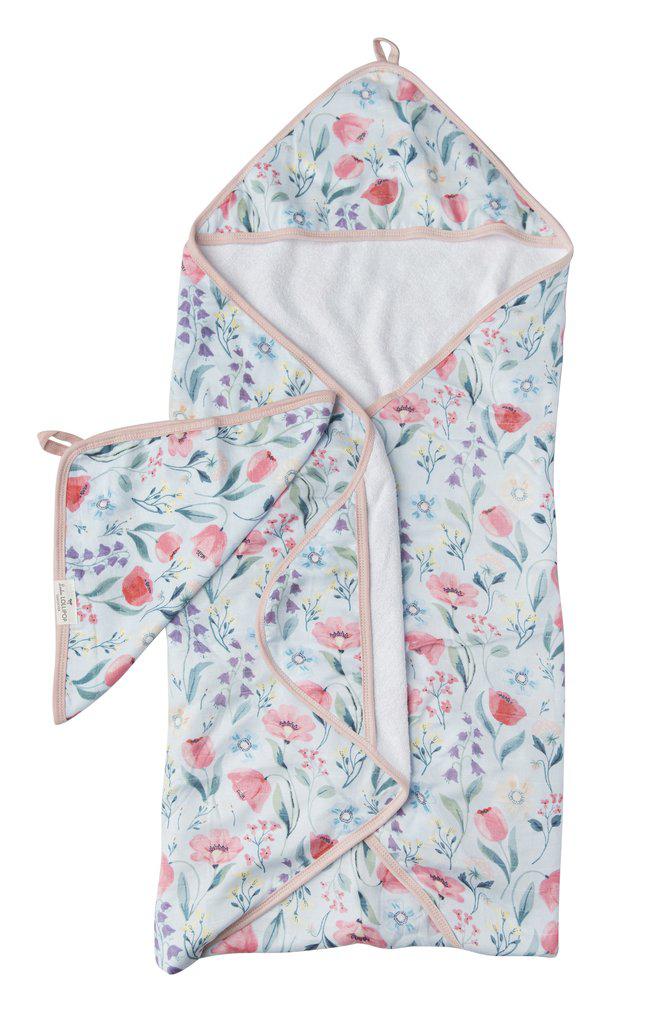 LouLou Lollipop Hooded Towel Set - Bluebell-Mountain Baby