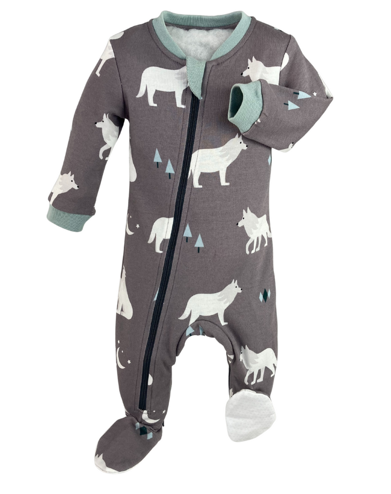 ZippyJamz Footed Coverall - Little Howler-Mountain Baby