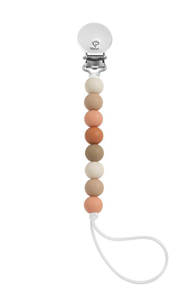 LouLou Lollipop Silicone Teether & Pacifier Clip - Lolli Mini - Clay-Mountain Baby