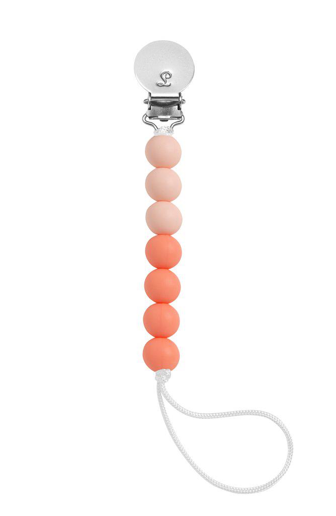 LouLou Lollipop Silicone Teether & Pacifier Clip - Lolli Mini - Sorbet Duo-Mountain Baby