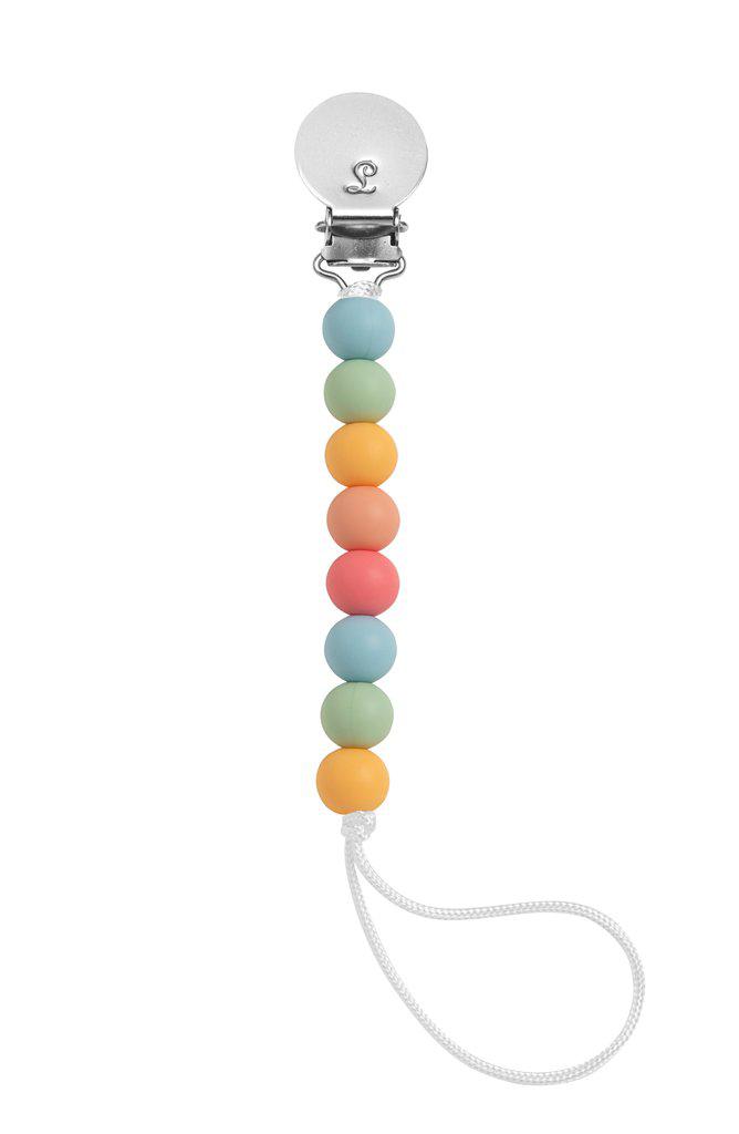 LouLou Lollipop Silicone Teether & Pacifier Clip - Lolli Mini - Summer-Mountain Baby