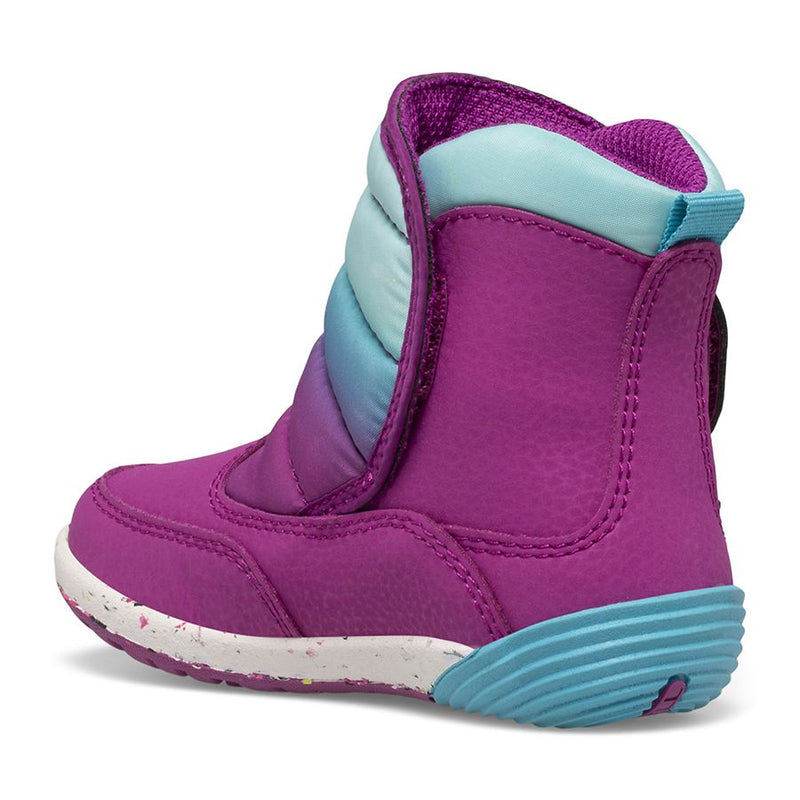 Merrell Snow Boot - Bare Steps Puffer - Berry/Turquoise-Mountain Baby