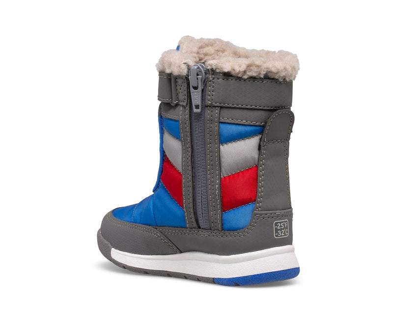 Merrell Snow Boot - Alpine Puffer - Grey/Royal/Red-Mountain Baby