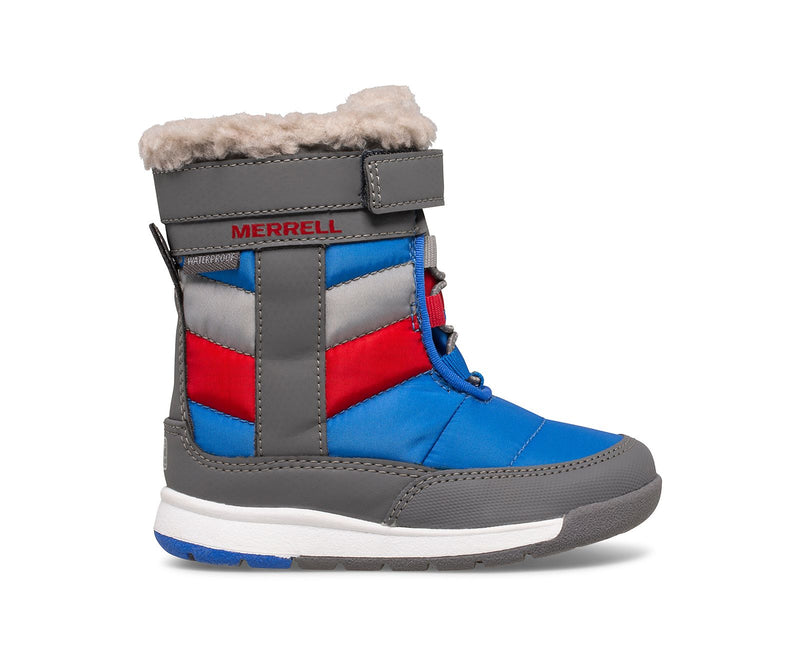 Merrell Snow Boot - Alpine Puffer - Grey/Royal/Red-Mountain Baby