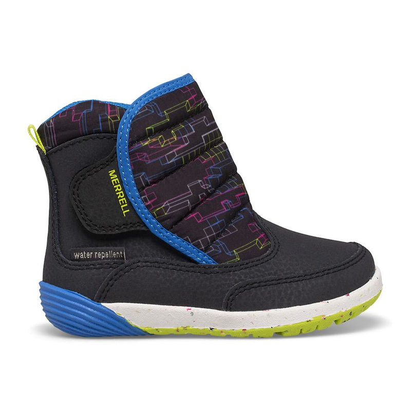 Merrell Snow Boot - Bare Steps Puffer - Carbon/Multi-Mountain Baby