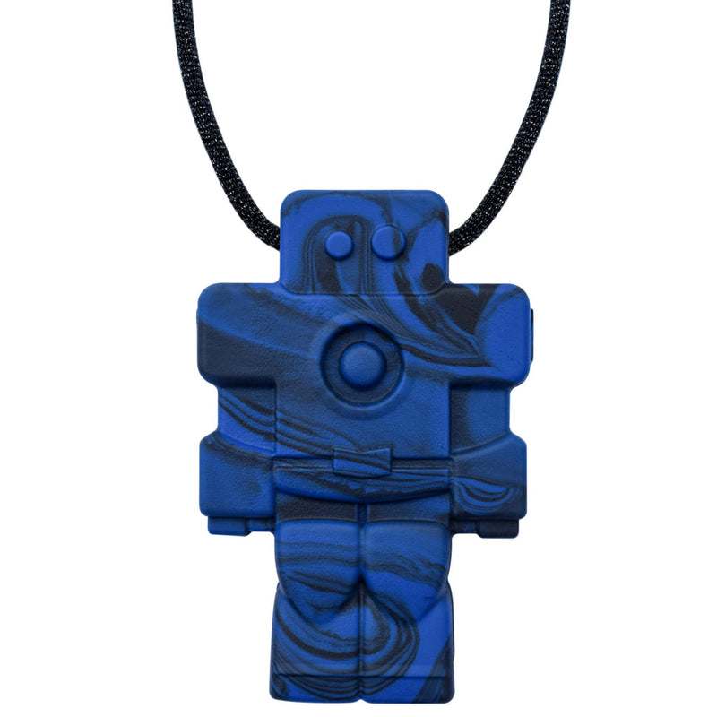 Munchables Pendant Necklace - Robot - Navy Camo-Mountain Baby