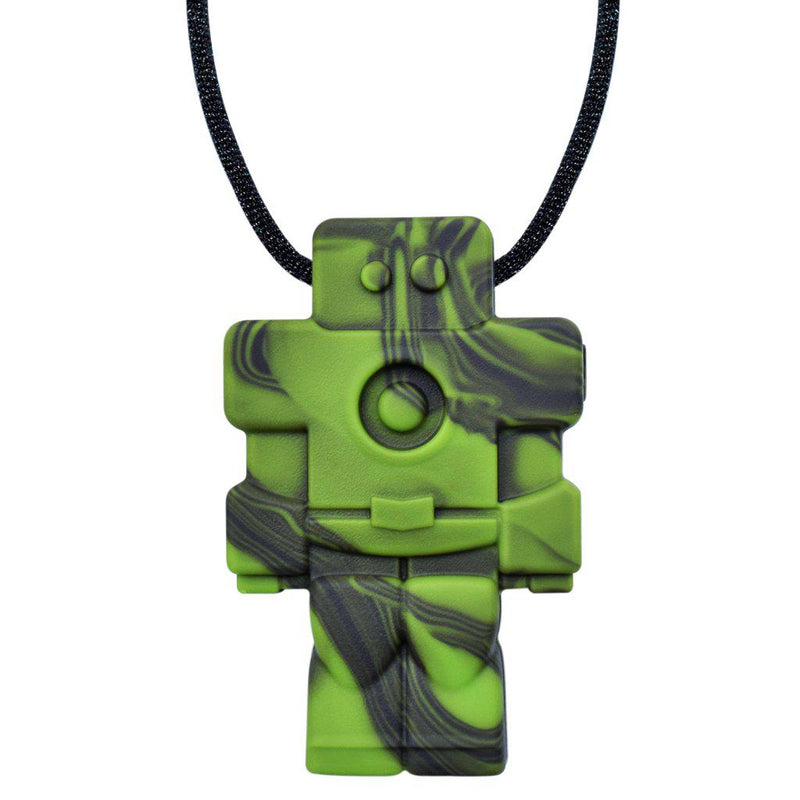 Munchables Pendant Necklace - Robot - Green Camo-Mountain Baby