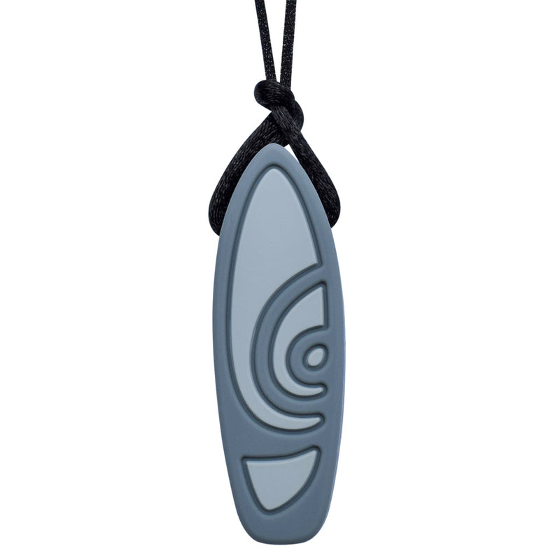 Munchables Pendant Necklace - Surfboard - Grey-Mountain Baby